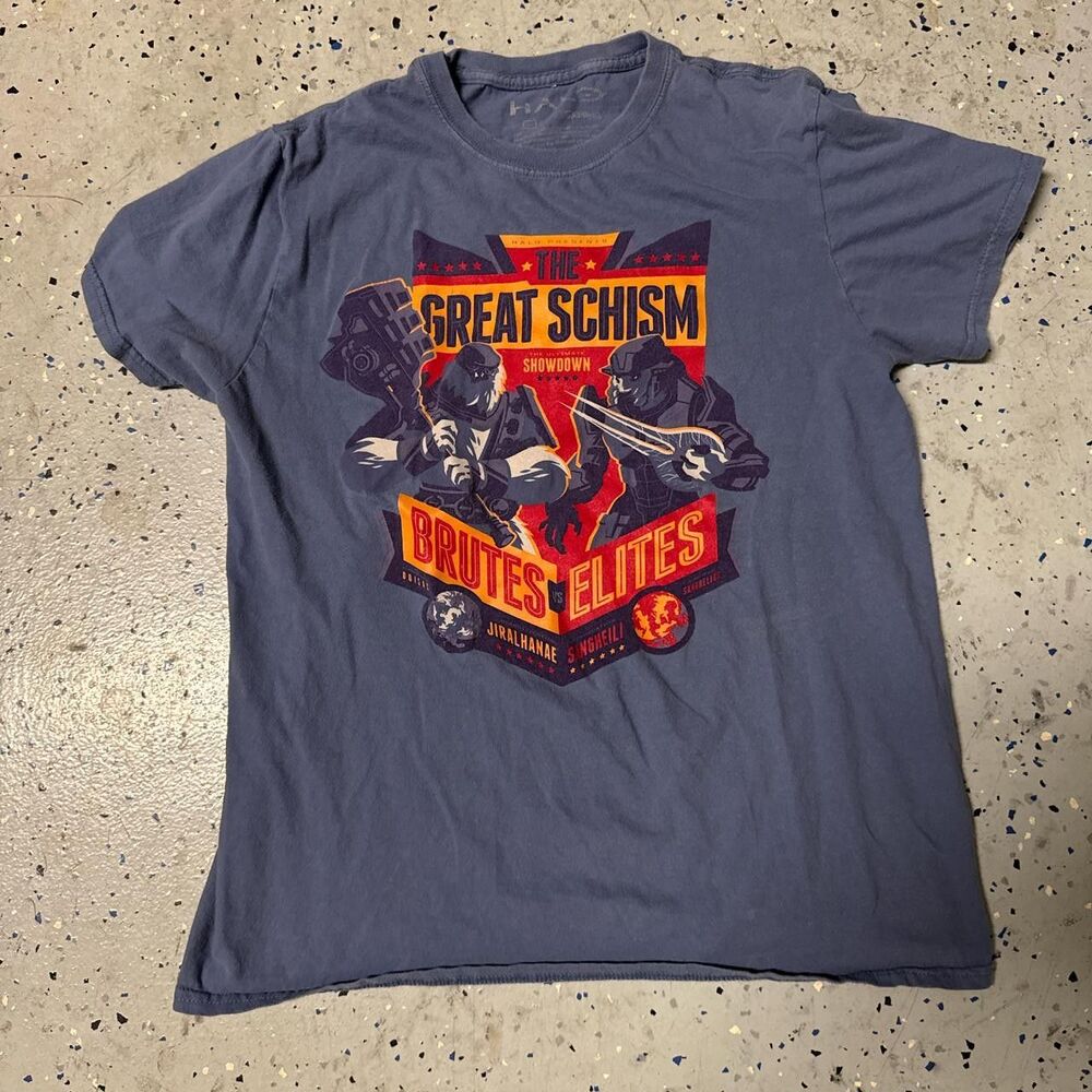 Halo 'The Great Schism' Grey T-shirt Men's Medium
